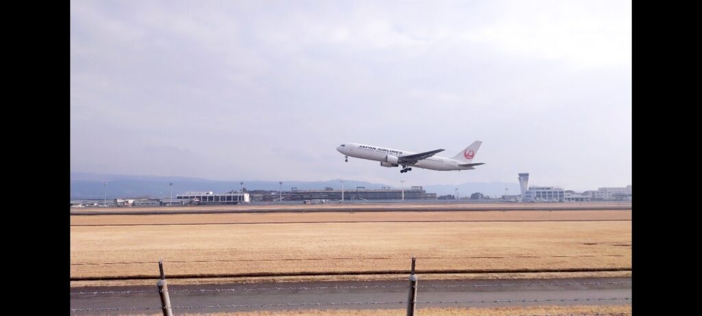 熊本空港飛行機JAL